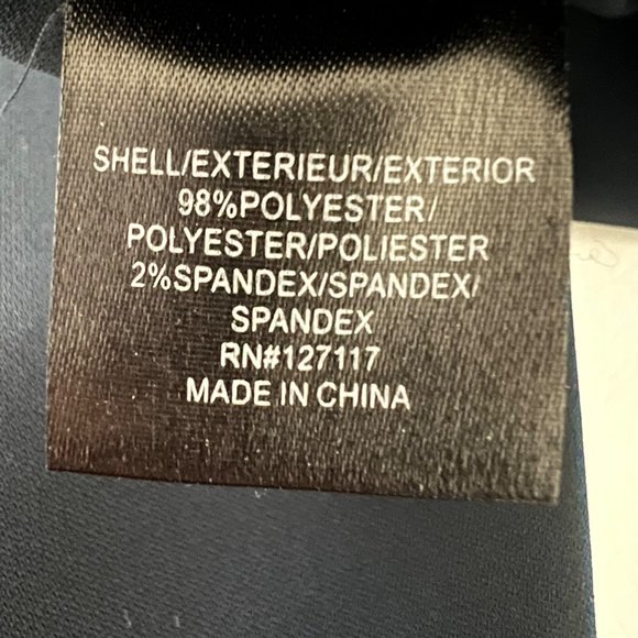 Badgley Mischka Womens Blue Stretch Crepe Fitted Pants Dress Trousers size 8 - Picture 10 of 12